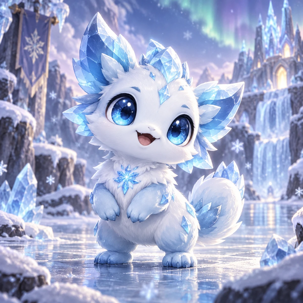 Frostling, an original Kierling, in an icy hidden world
